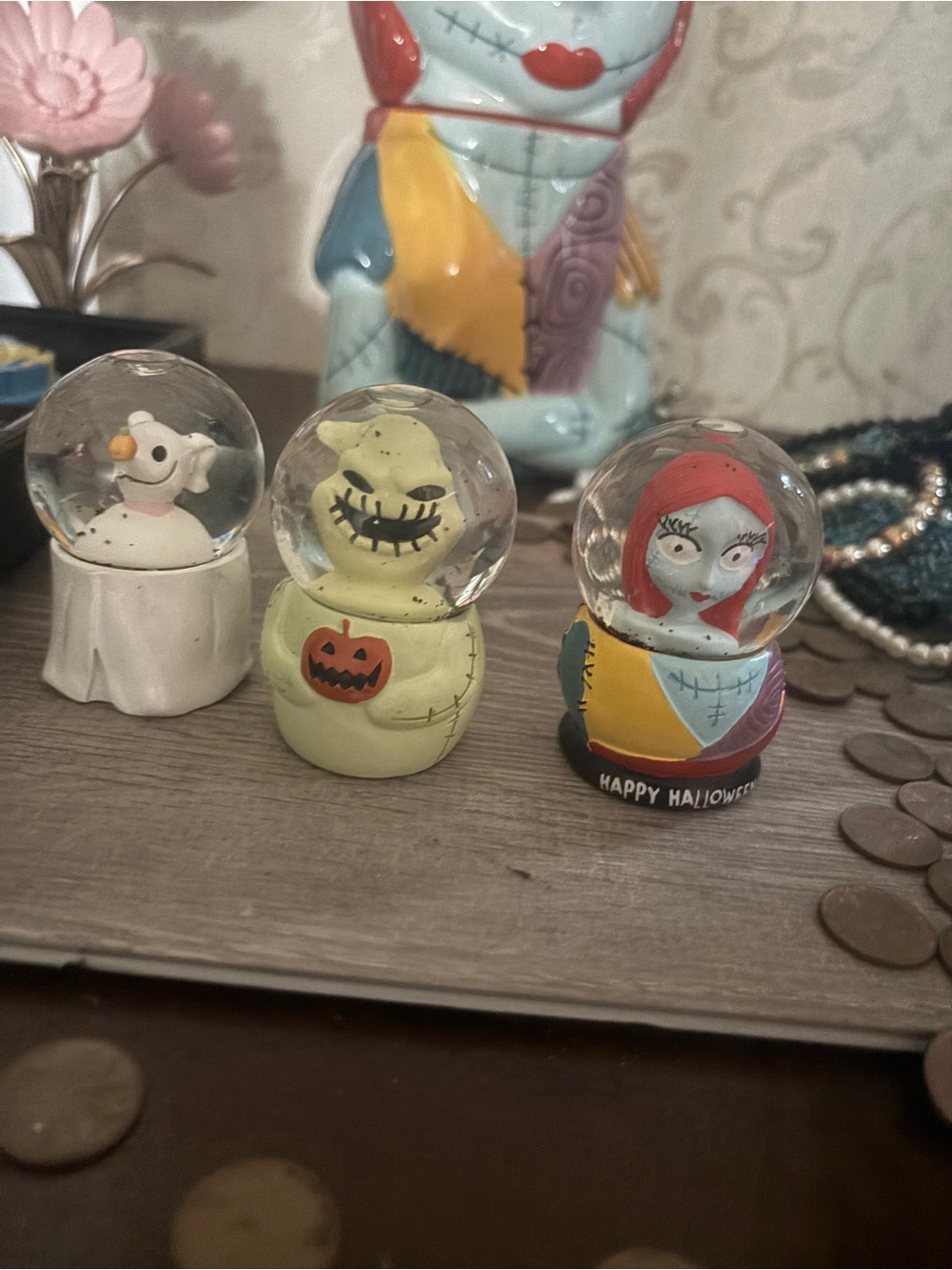 Nightmare before Christmas mini snow globes